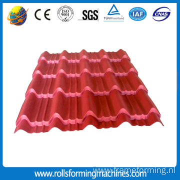 Roofing Colored Glazed Tile Cold Roll Forming Machine